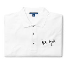 Load image into Gallery viewer, Golden Ratio Embroidered Men&#39;s Premium Polo
