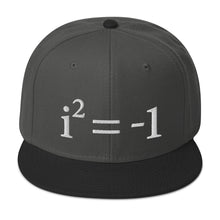 Load image into Gallery viewer, Euler&#39;s Imaginary Embroidered Snapback Hat
