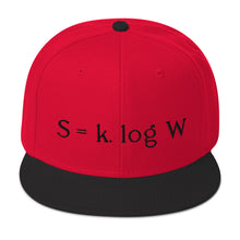 Load image into Gallery viewer, Boltzmann - Embroidered Snapback Hat
