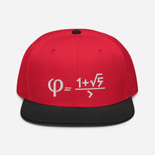 Load image into Gallery viewer, Golden Ratio Embroidered Snapback Hat
