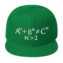 Load image into Gallery viewer, Fermat Embroidered Snapback Hat
