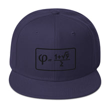 Load image into Gallery viewer, Golden Ratio Embroidered Snapback Hat
