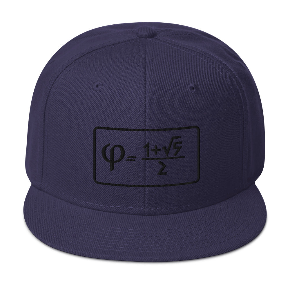 Golden Ratio Embroidered Snapback Hat