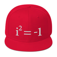 Load image into Gallery viewer, Euler&#39;s Imaginary Embroidered Snapback Hat
