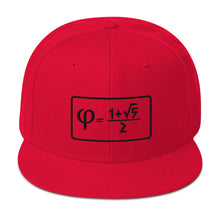 Load image into Gallery viewer, Golden Ratio Embroidered Snapback Hat
