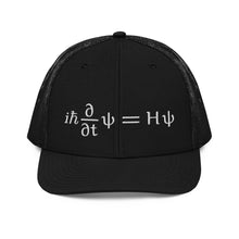 Load image into Gallery viewer, Schrödinger Embroidered Trucker Cap

