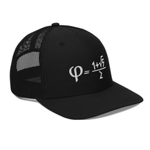 Load image into Gallery viewer, Golden Ratio Embroidered Trucker Cap
