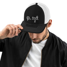 Load image into Gallery viewer, Golden Ratio Embroidered Trucker Cap
