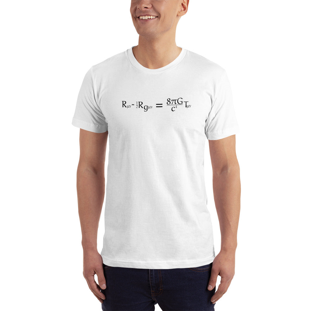 Einstein White Cotton T-Shirt