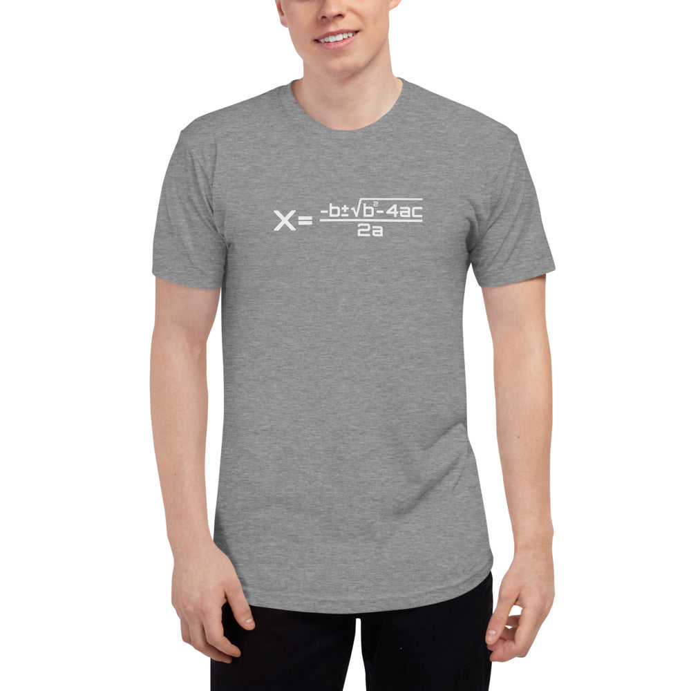 Quadratic Unisex Tri-Blend Track Slim Fit  T-Shirt