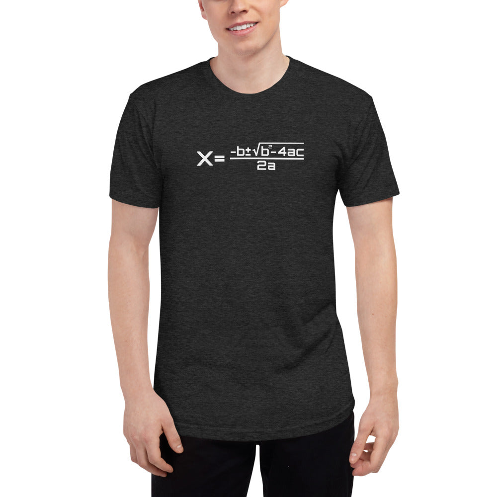 Quadratic Unisex Tri-Blend Track Slim Fit  T-Shirt